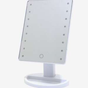 กระจกตั้งโต๊ะทรงสี่เหลี่ยมมีไฟ LED